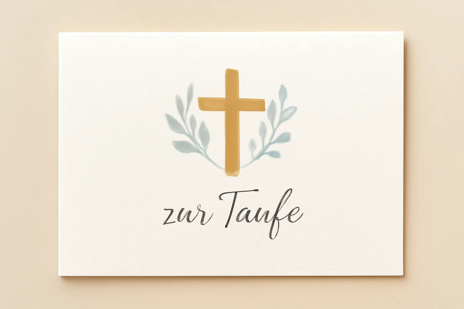spruch für die taufe karte